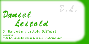 daniel leitold business card